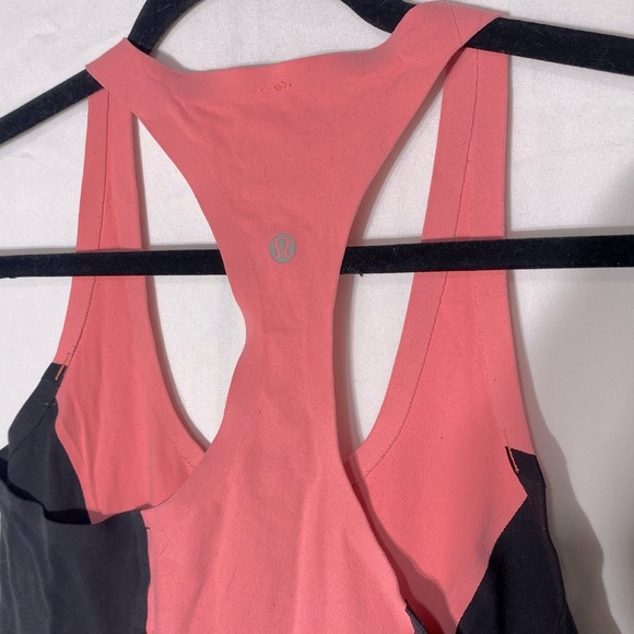 Lululemon Athletica Pink Black Racerback Tank Top M - Picture 5 of 8